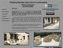 Tablet Screenshot of drippingspringslawncare.com